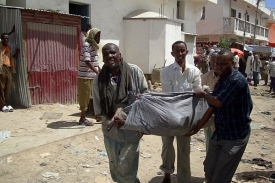 Násilí v Mogadišu.